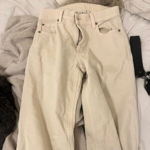Cream Leg Jeans American eagle